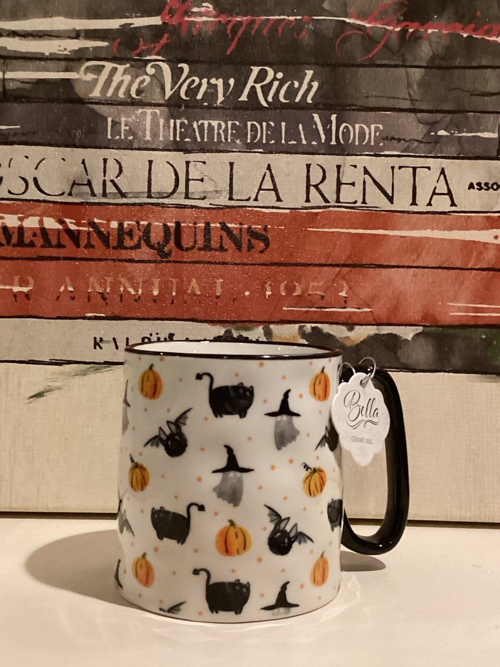 NWT 10 Strawberry Halloween Coffee Mug 👻🐈‍⬛